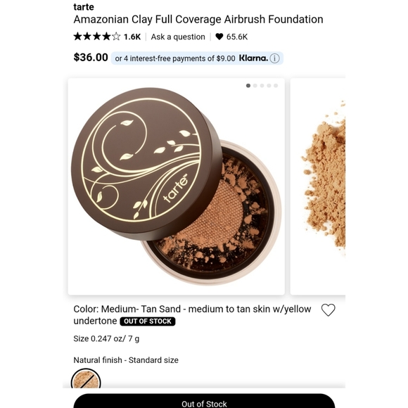 Tarte Amazonian Clay Airbrush Foundation